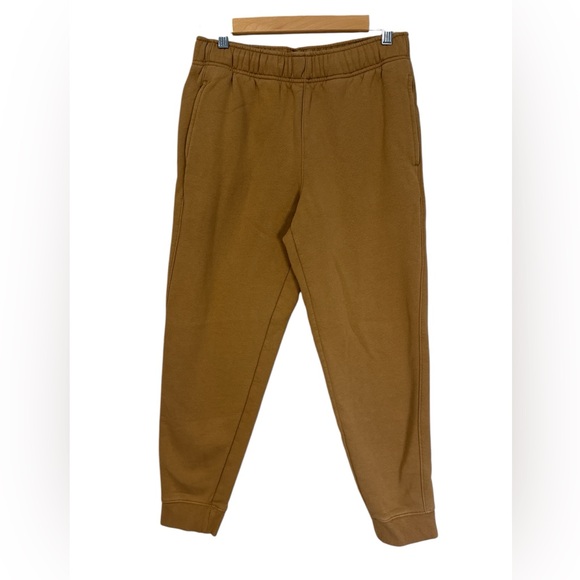 Men's/Teen Elastic Waistband Drawstring Brown Jogger Sweatpants size small - Picture 1 of 6